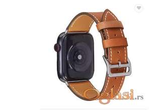 Kozni kais braon za Apple watch 38/40/41/42/44/45 mm